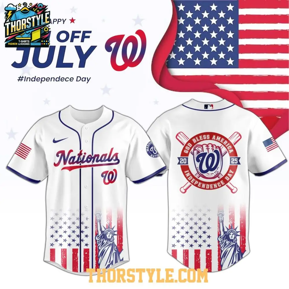 Washington Nationals 2025 Independence Day 4Th Of July Baseball Jersey