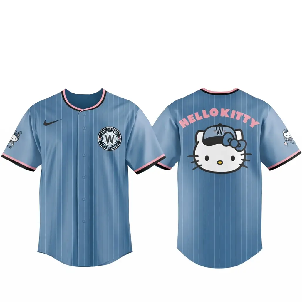 Washington Nationals 2026 Hello Kitty Night Game Baseball Jersey - Tazila