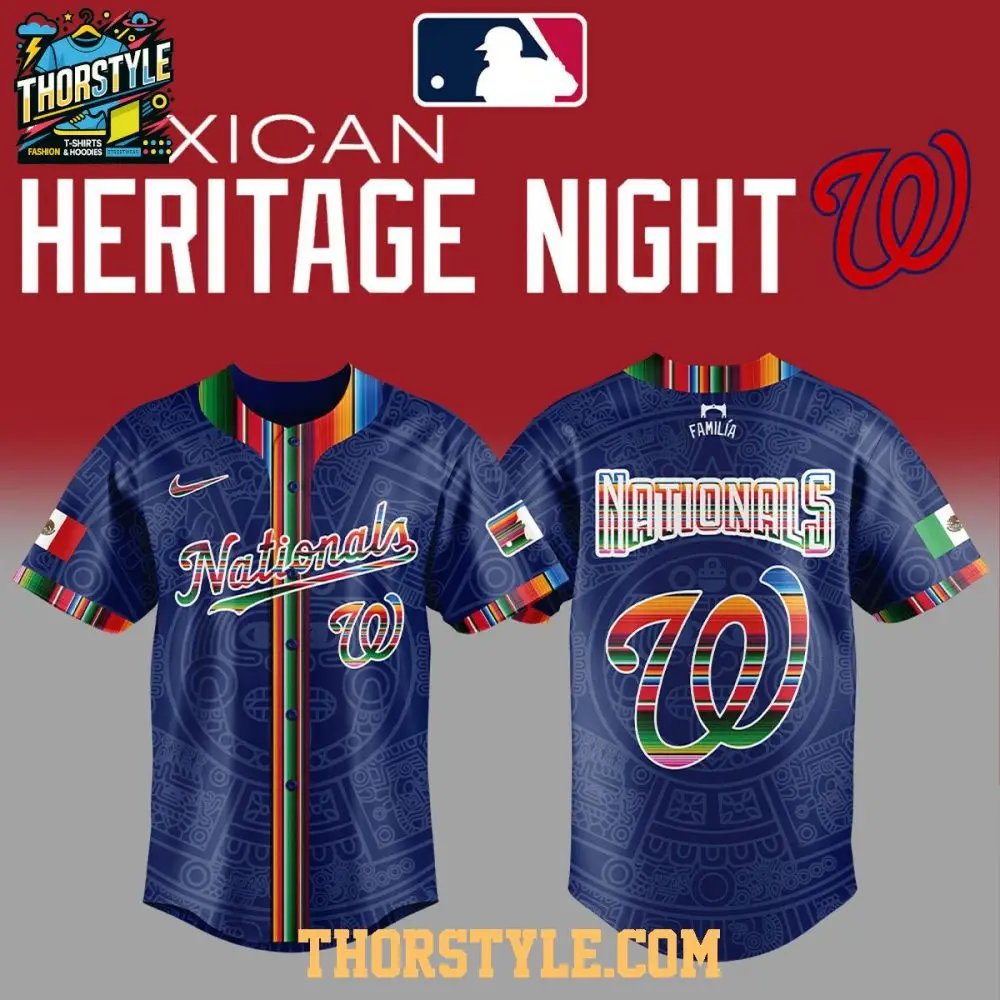 Washington Nationals Mexican Heritage Familia 2025 Personalized Baseball Jersey