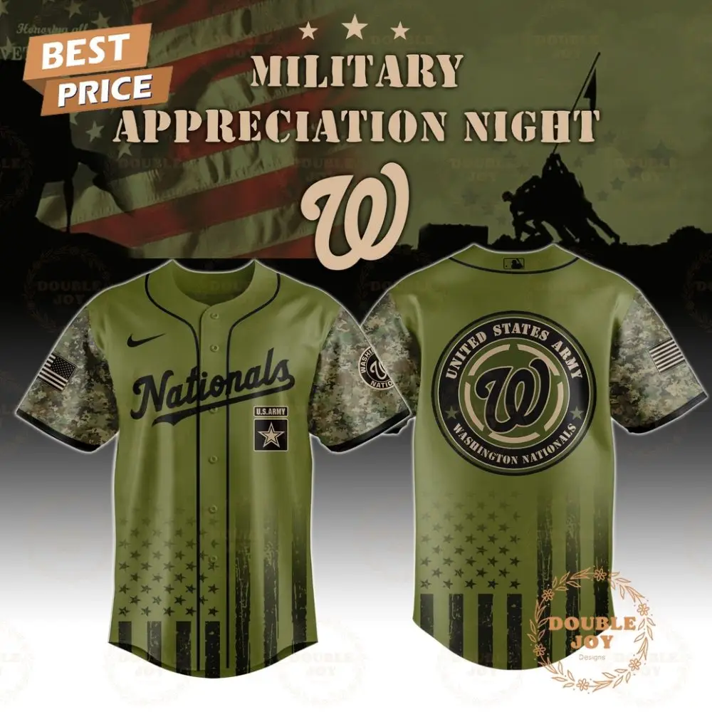 Washington Nationals Military Appreciation Night 2025 Special Edition Baseball Jersey