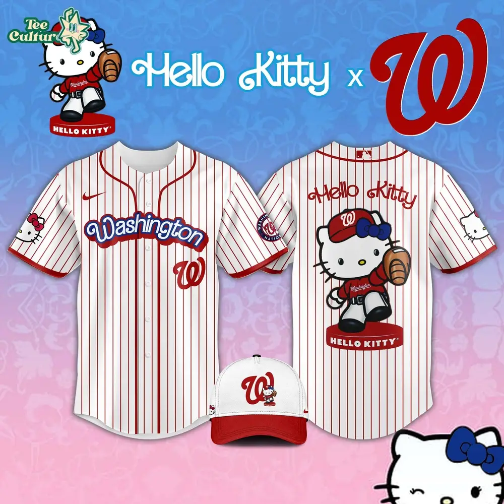 Washington Nationals MLB Hello Kitty Night 2026 Collector Jersey