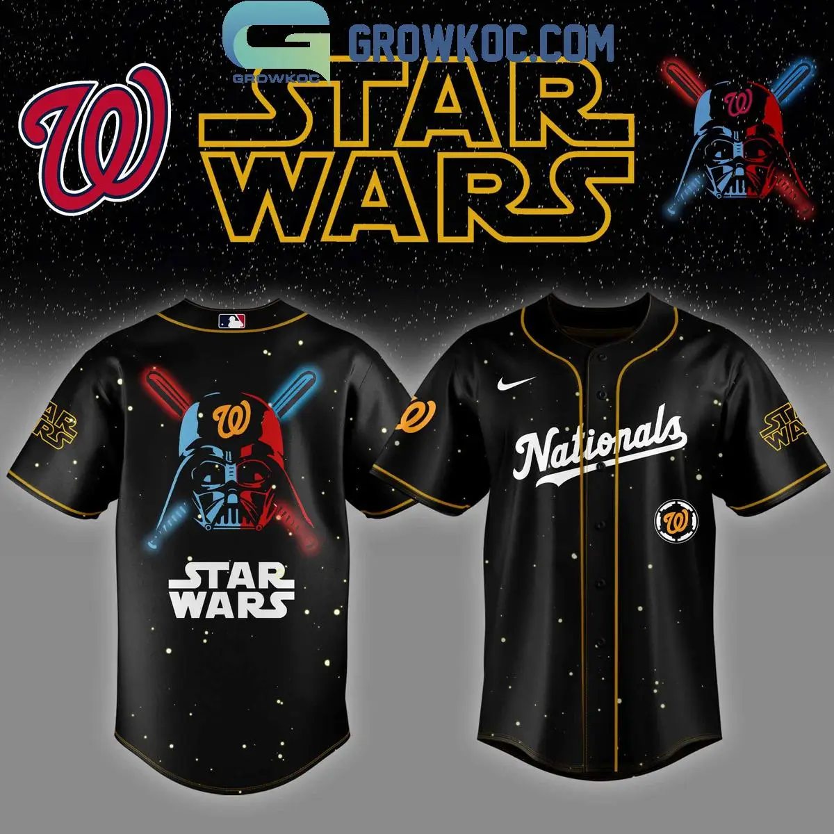 Washington Nationals MLB x Star Wars 2025 Baseball Jersey