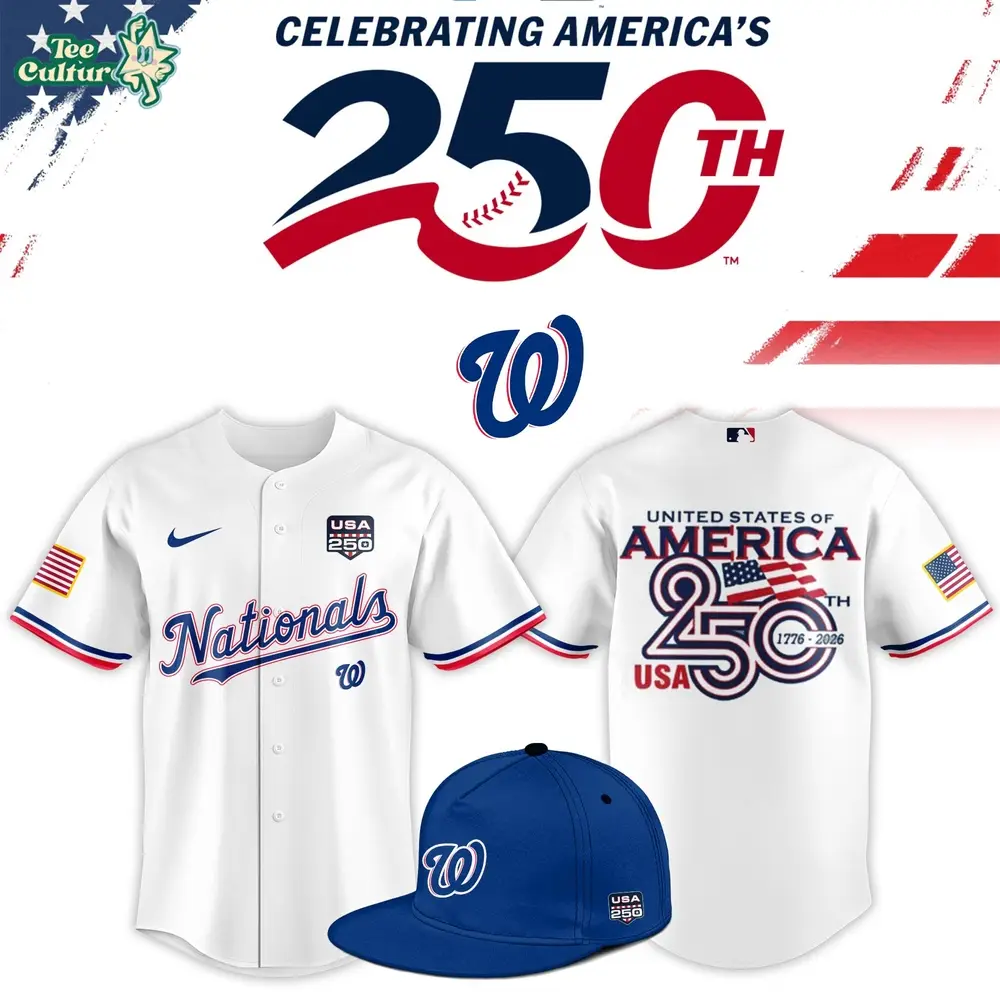 Washington Nationals USA 250th Anniversary American Heritage Baseball Jersey