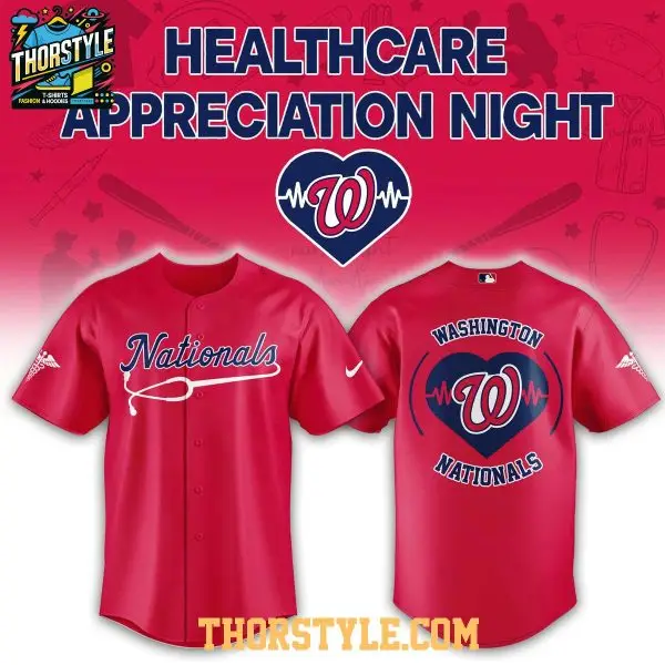 Washington Nationals X Healthcare Appreciation Night 2026 Baseball Jersey Washington Nationals X Healthcare Appreciation Night 2026 Baseball Jersey - Image 1