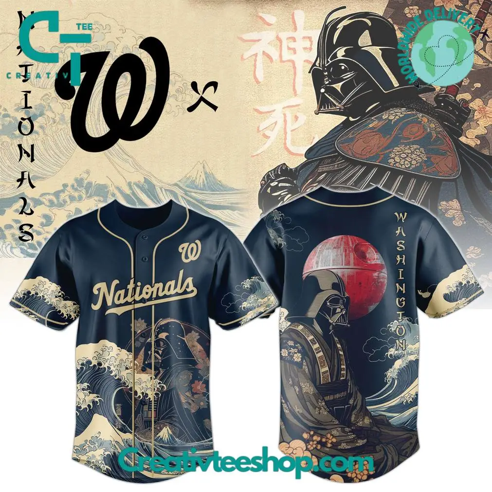 Washington Nationals X Lord Vader Japan Edition 2025 Baseball Jersey
