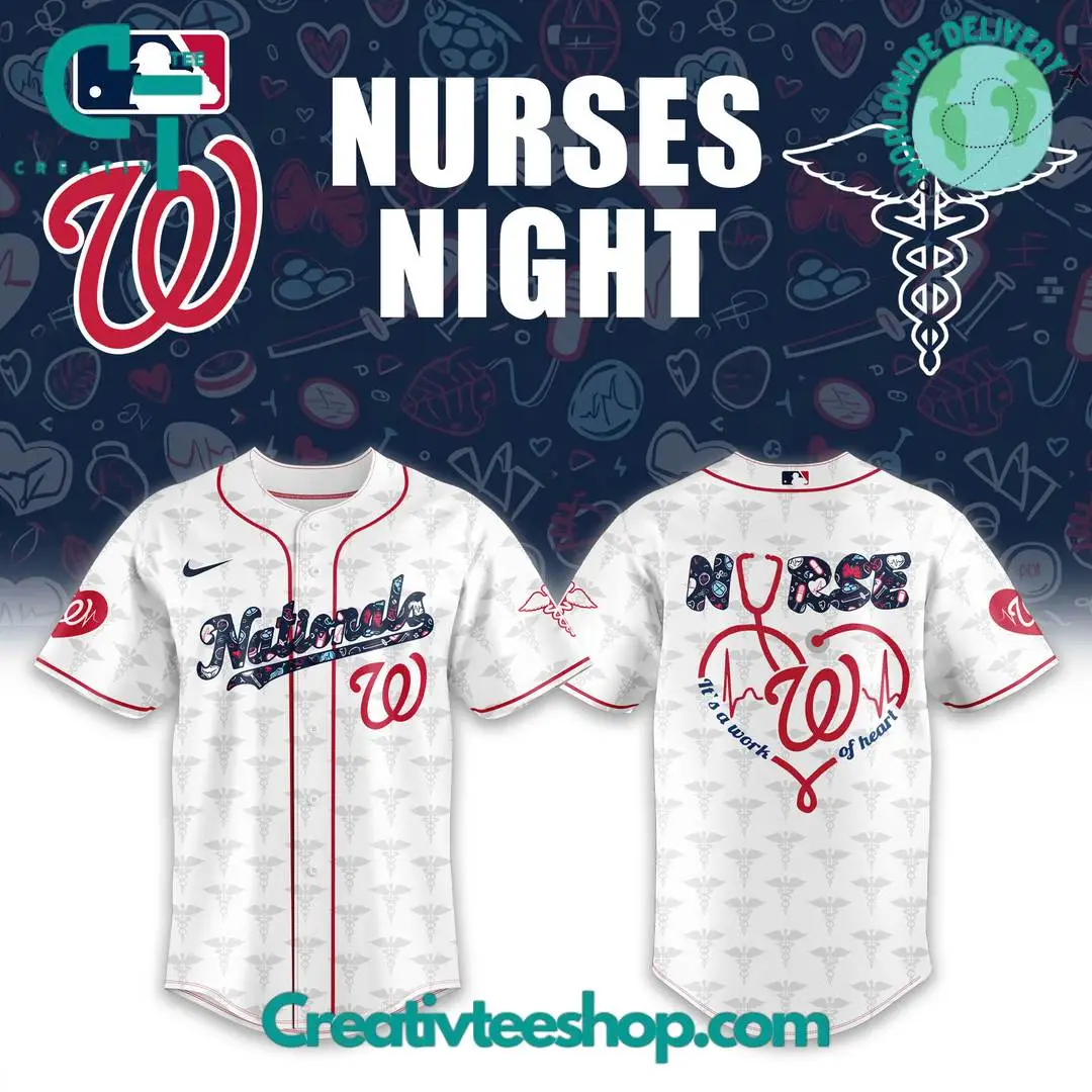 Washington Nationals X Nurses Night Special Baseball Jersey