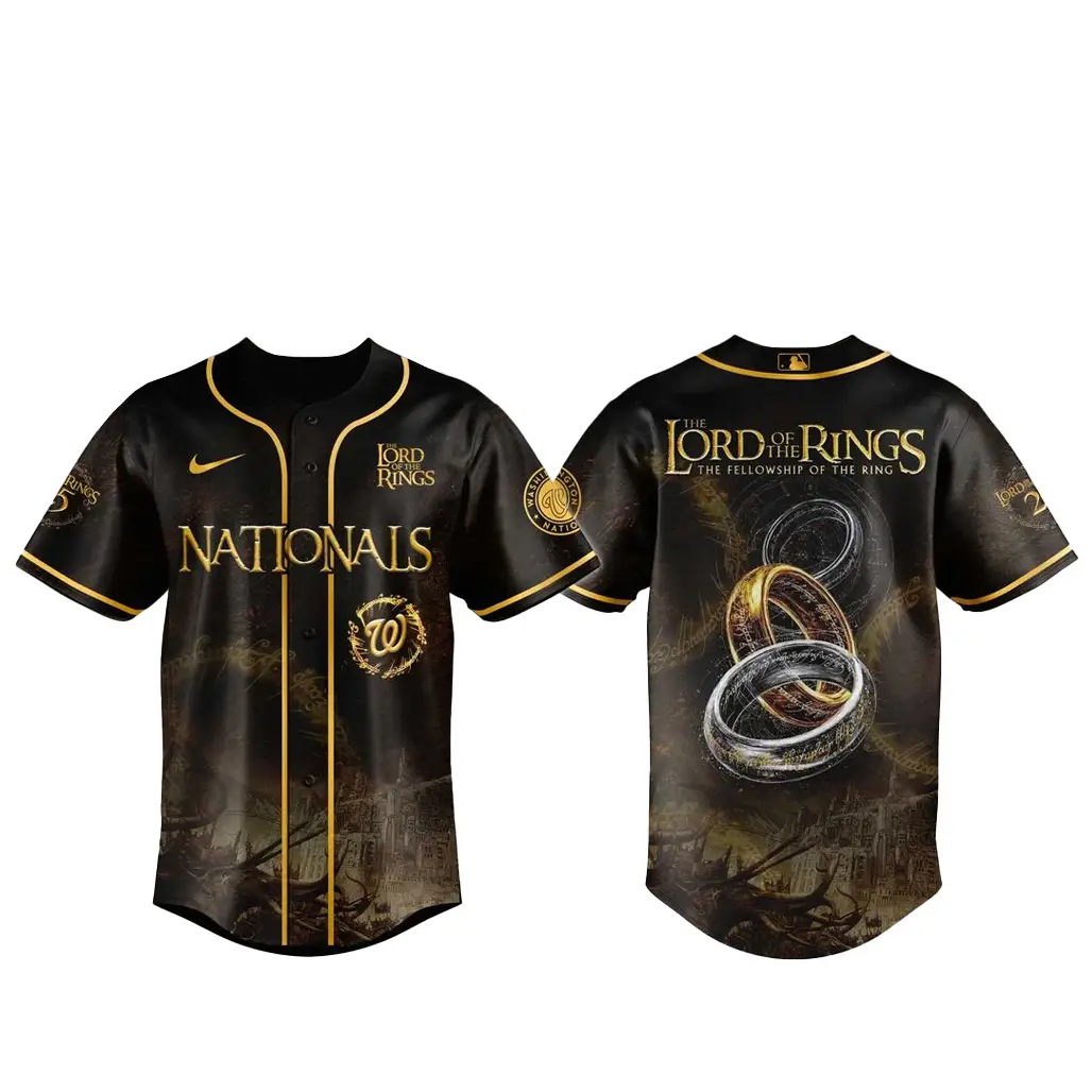 Washington Nationals x The Lord Of The Rings Baseball Jersey - Tazila