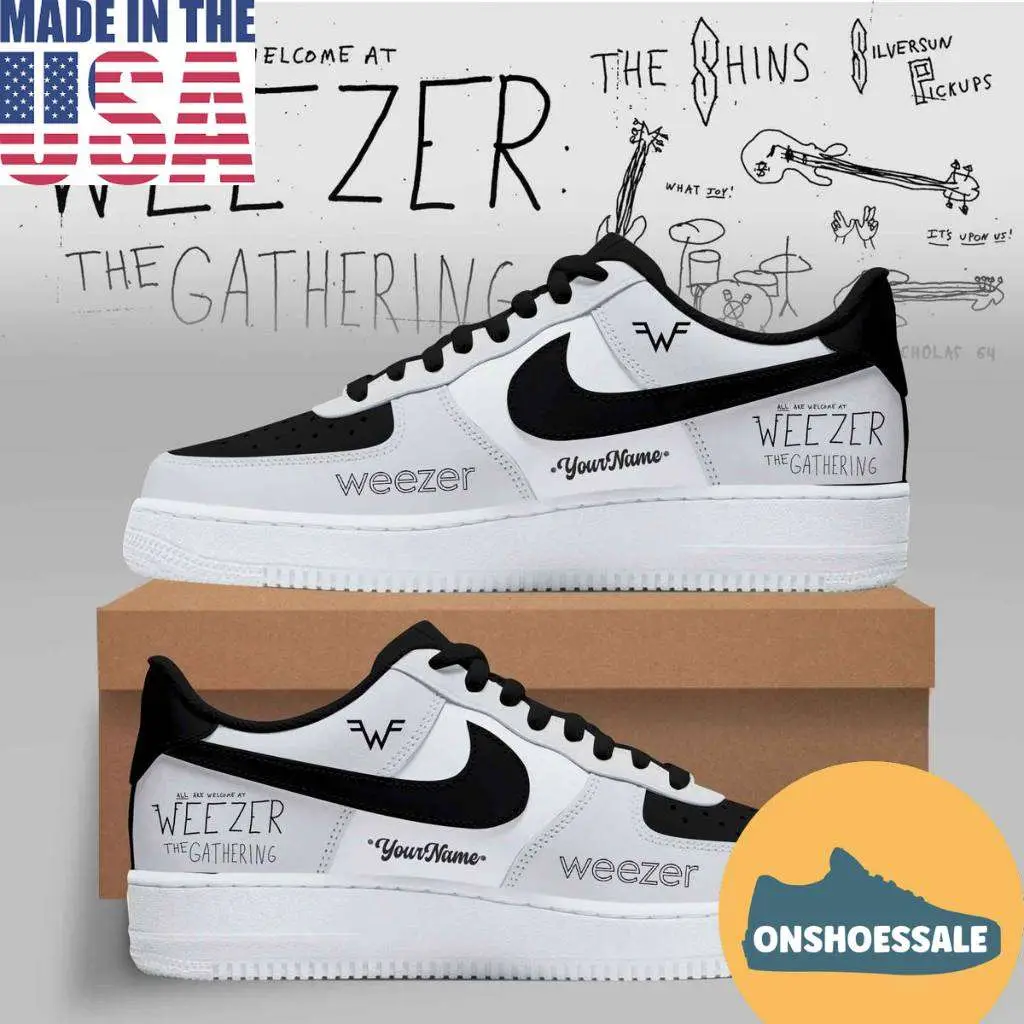 Weezer The Gathering Tour 2026 Air Force 1 Shoes - Best Gift Shoes