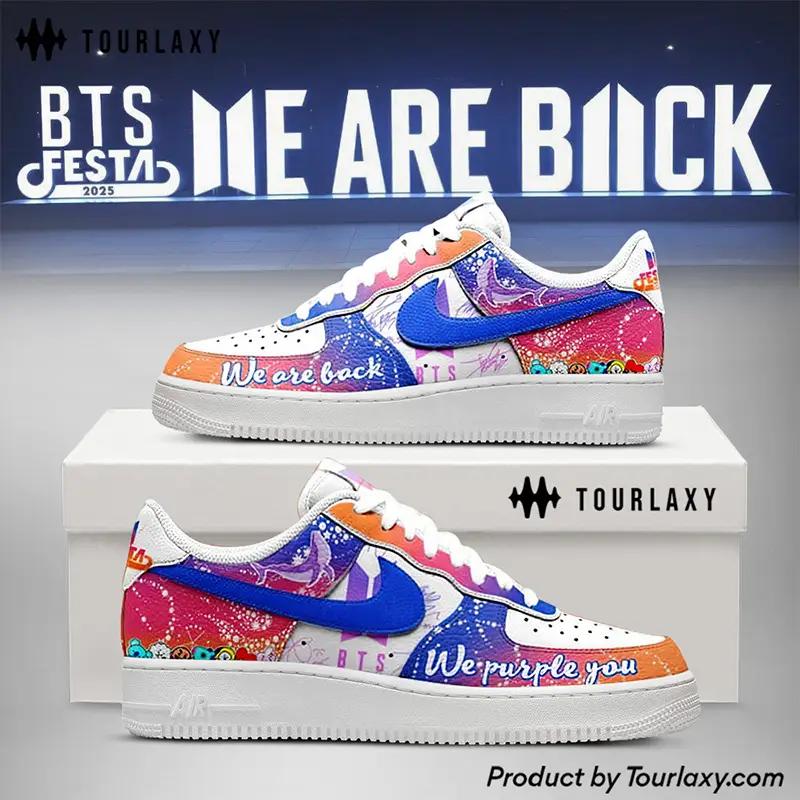 We're Back BTS Air Force 1 Shoes 