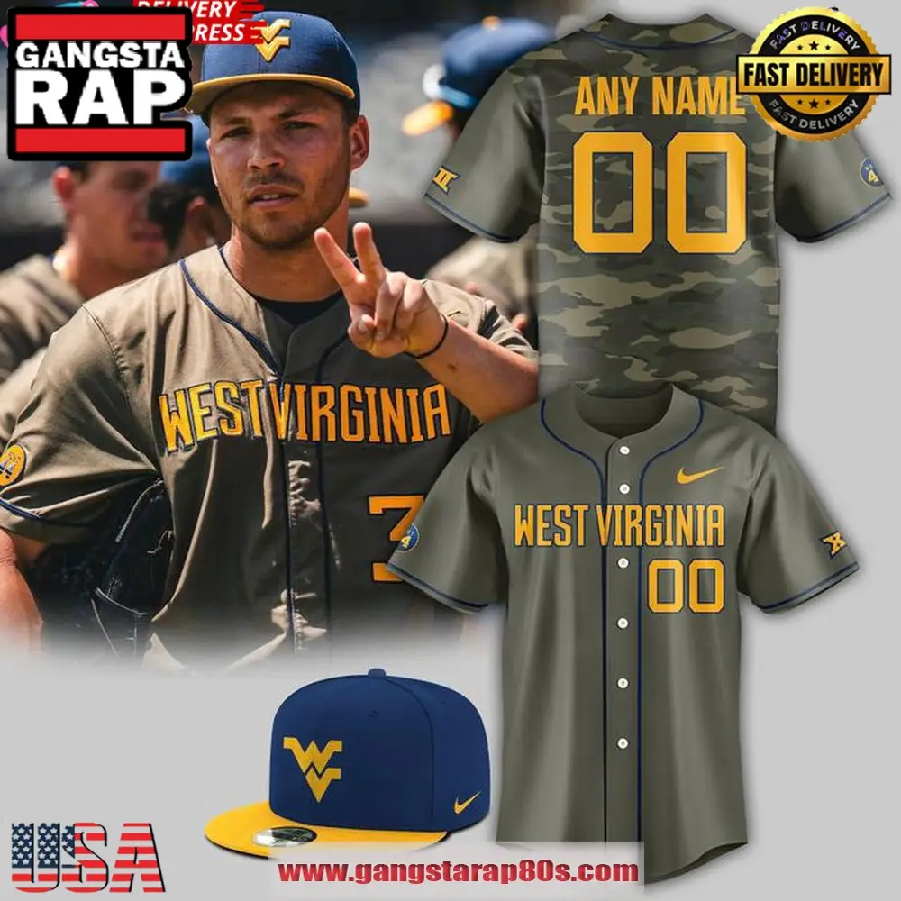 West Virginia Mountaineers x 2025 Armed Forces Baseball Jersey Shirt