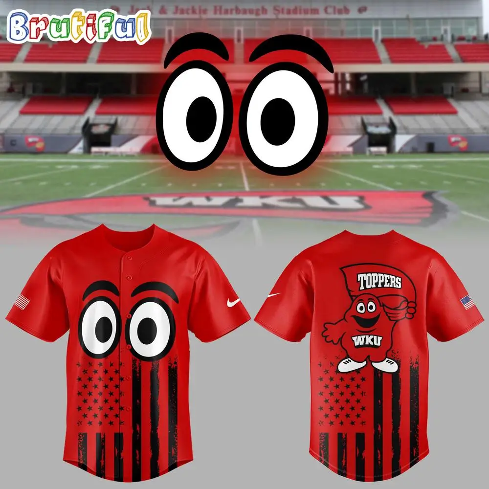 Western Kentucky Hilltoppers 2025 USA Flag Baseball Jersey