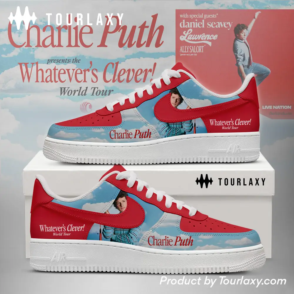 Whatever's Clever Charlie Puth Tour 2026 Air Force 1 Shoes 
