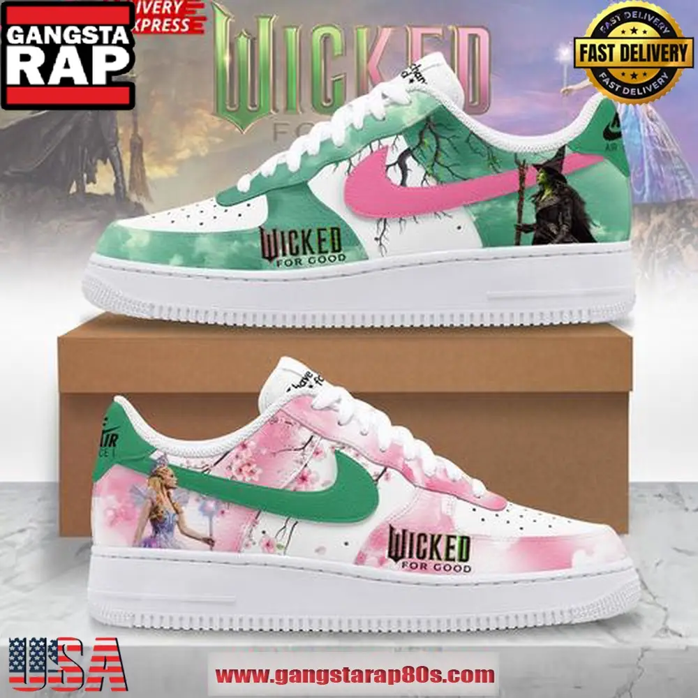Wicked For Good Limited Edition Air Force 1 Running Sneakers Wicked For Good Limited Edition Air Force 1 Running Sneakers - Image 1