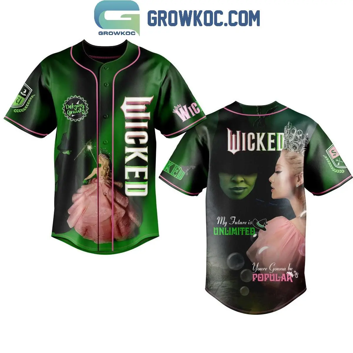 Wicked My Future Is Unlimited You're Gonna Be Popular Personalized Baseball Jersey