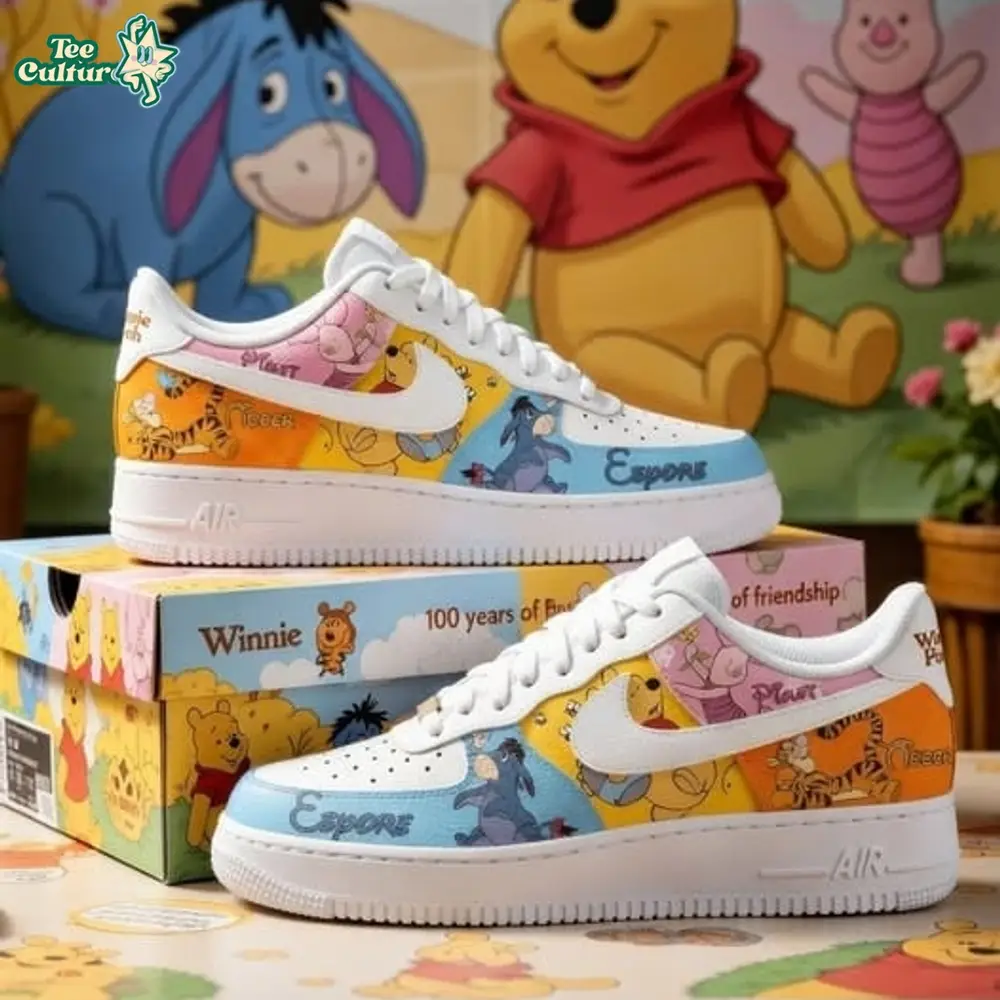 Winnie The Pooh Casual Sneakers Genuine Leather NAF Shoes