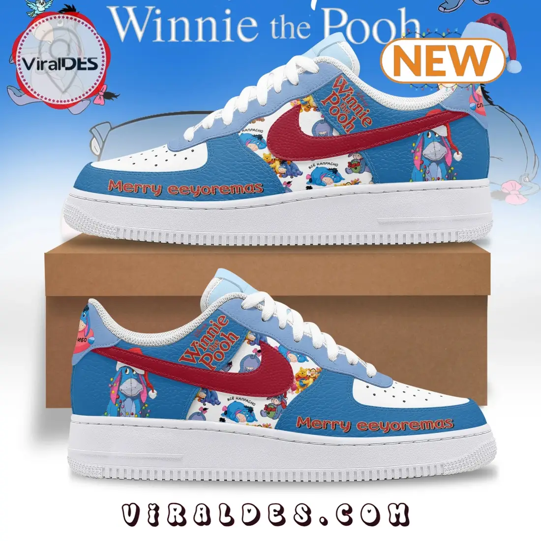 Winnie-the-Pooh Merry Eeyoremas Christmas Air Force 1