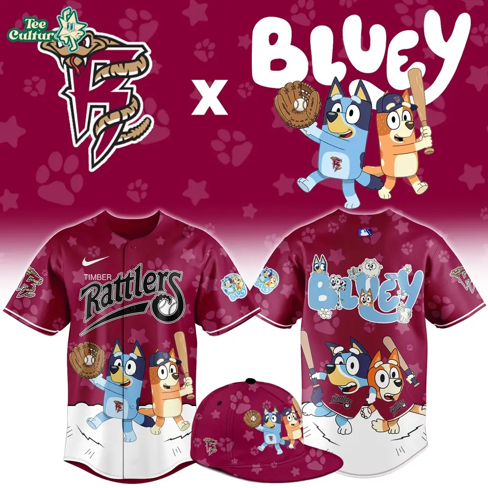 Wisconsin Timber Rattlers Bluey Night Game Limited Jersey Wisconsin Timber Rattlers Bluey Night Game Limited Jersey - Image 1