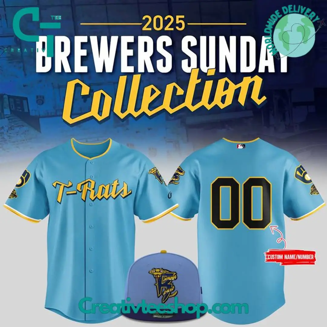 Wisconsin Timber Rattlers Brewers Sunday Rawlings Personalized Baseball Jersey Wisconsin Timber Rattlers Brewers Sunday Rawlings Personalized Baseball Jersey - Image 1