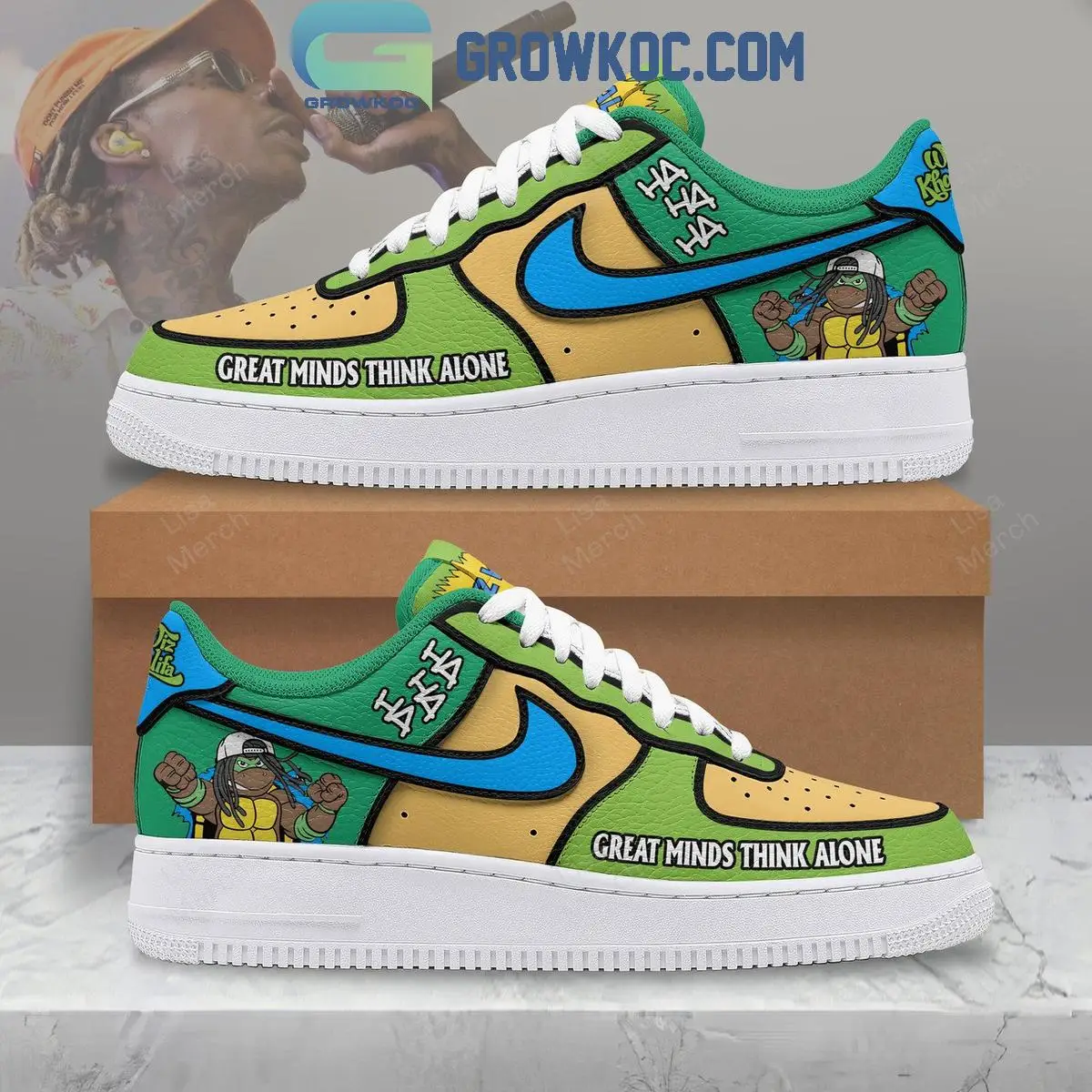 Wiz Khalifa Great Minds Think Alone Air Force 1 Shoes