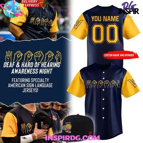 Worcester Red Sox 2025 Deaf & Hard Of Hearing Awareness Night Jersey