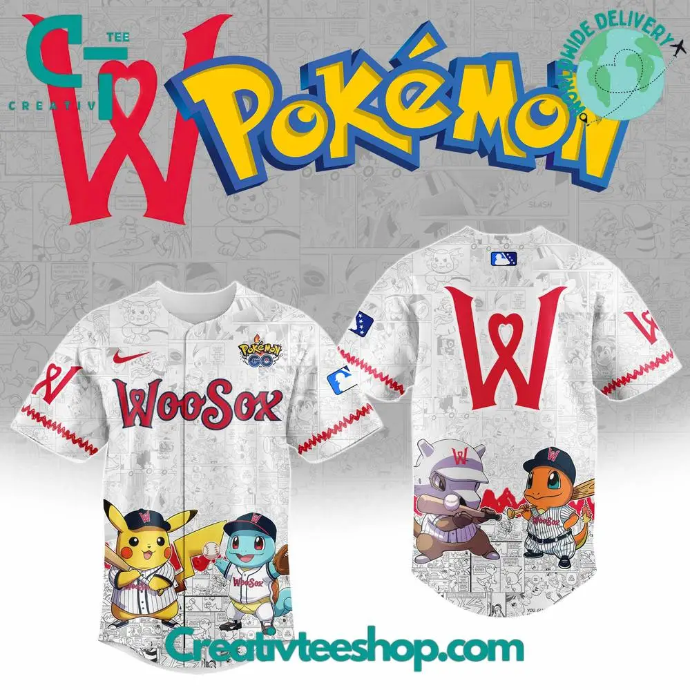 Worcester Red Sox X Pokemon Go Special Baseball Jersey