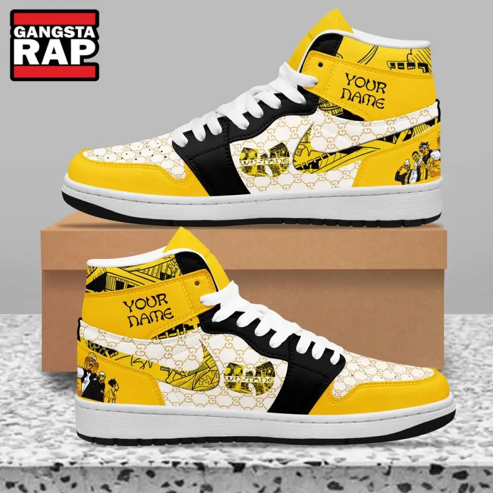 Wu-Tang Clan Fans Gift Air Jordan 1 Hightop Shoes Wu-Tang Clan Fans Gift Air Jordan 1 Hightop Shoes - Image 1