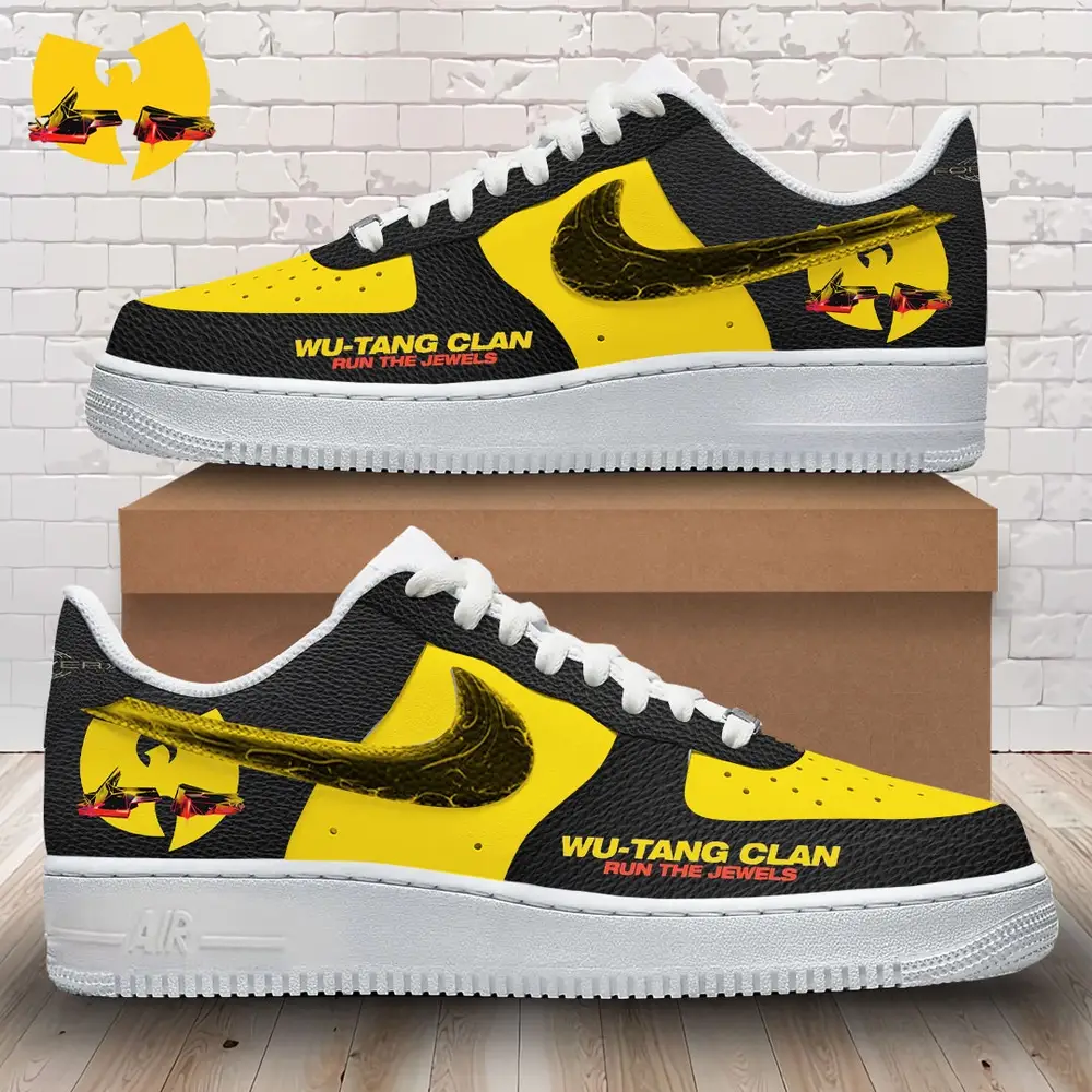 Wu-Tang Clan Run The Jewels Air Force 1 Running Sneakers Shoes Wu-Tang Clan Run The Jewels Air Force 1 Running Sneakers Shoes - Image 1