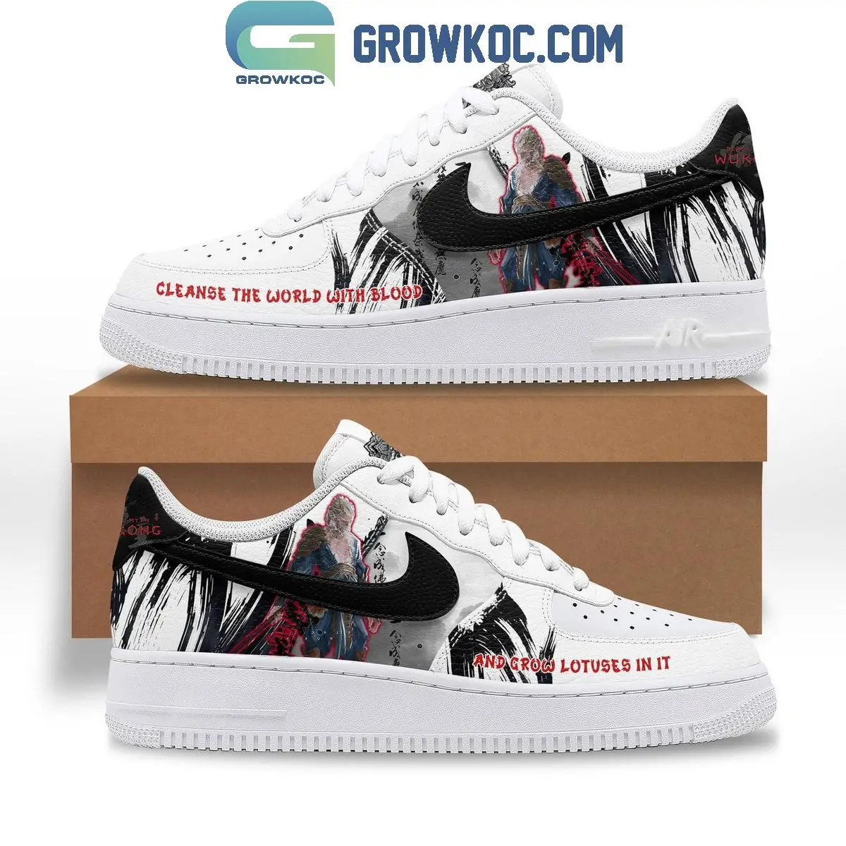 Wukong Black Myth Cleaning The World With Blood Air Force 1 Shoes