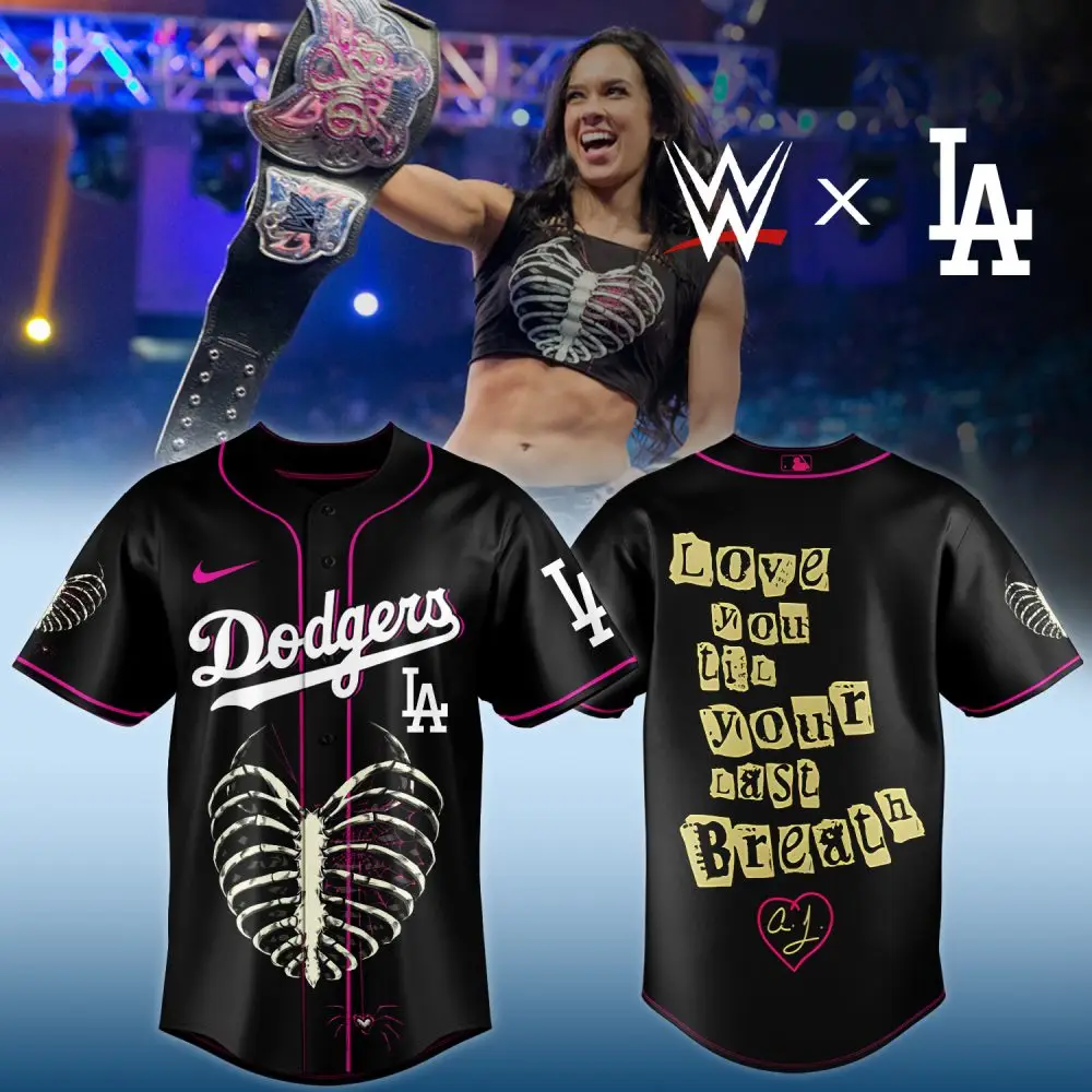 Wwe X La Dodgers Limited Edition Jersey - Bold Style, Iconic Design, Perfect For Fans!