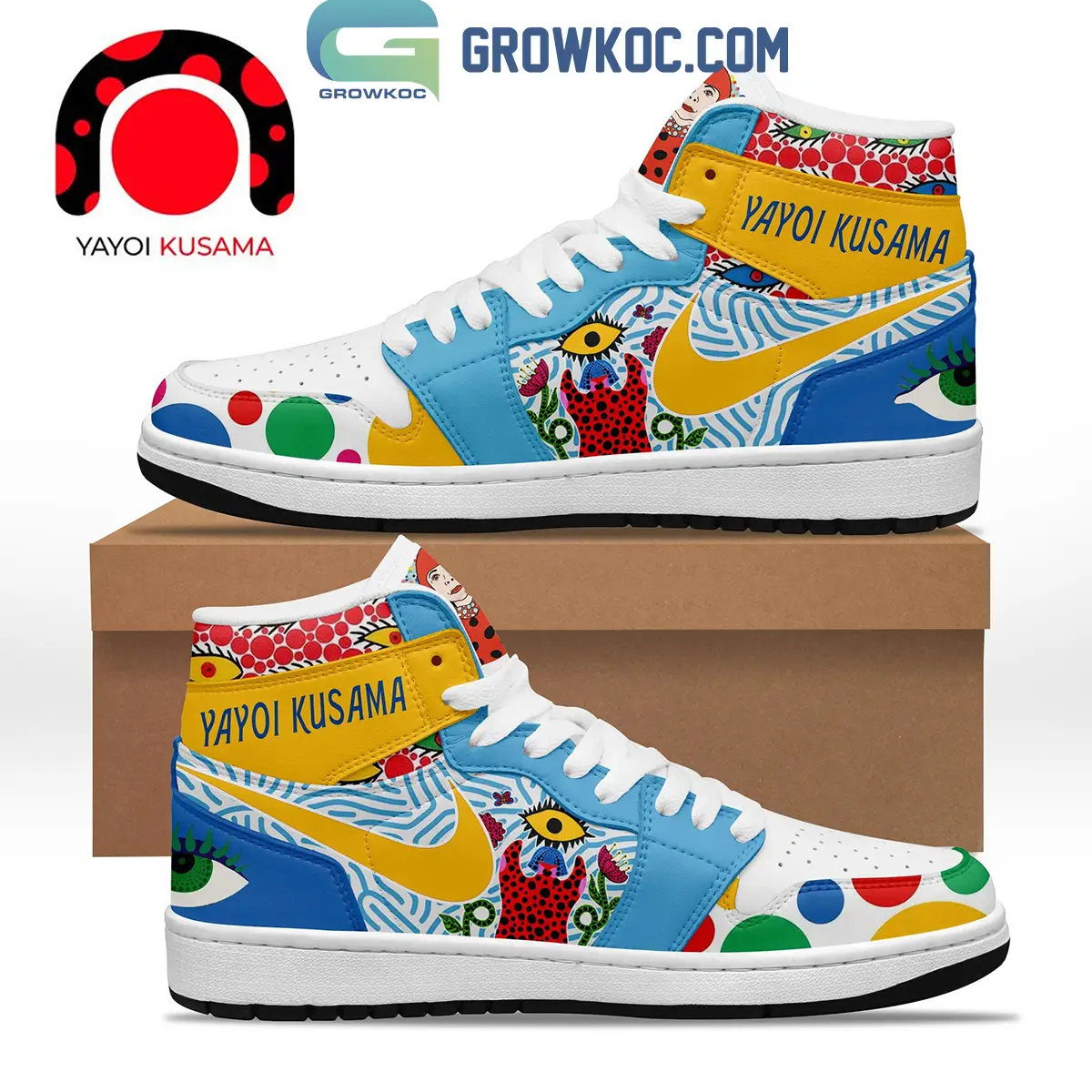 Yayoi Kusama Polka Dots Air Jordan 1 Shoes