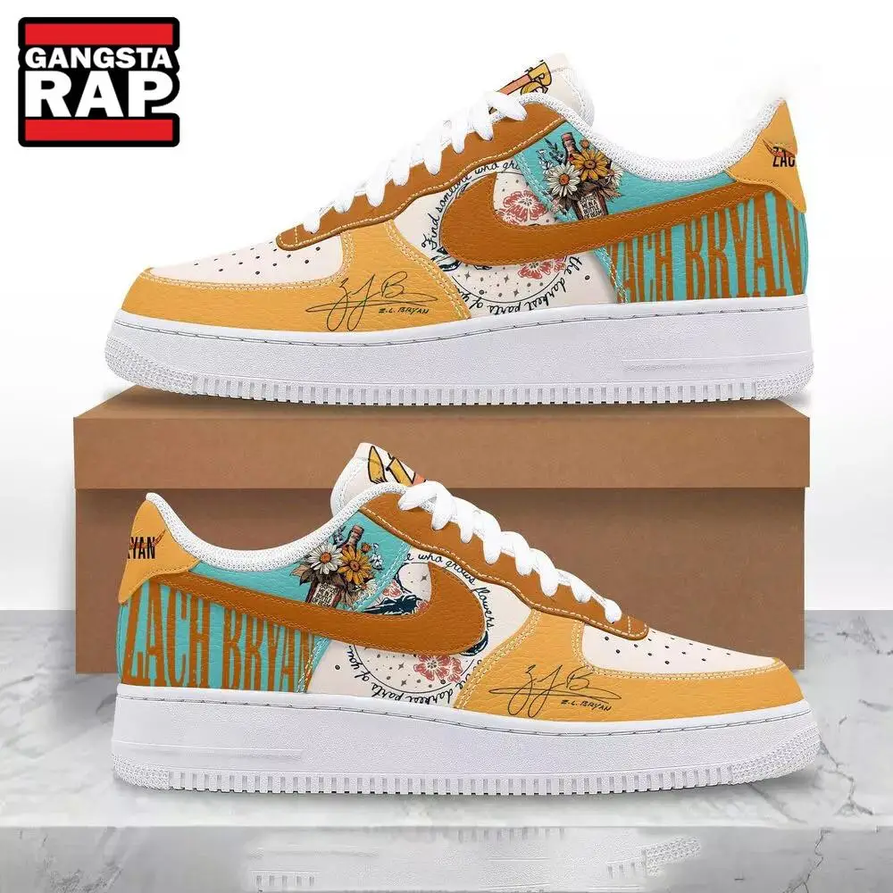 Zach Bryan Music Fans Lover Air Force 1 Shoes Sneaker Zach Bryan Music Fans Lover Air Force 1 Shoes Sneaker - Image 1