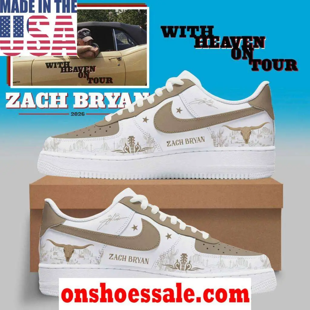 Zach Bryan With Heaven On Tour 2026 Collection AF1 - Best Gift Shoes
