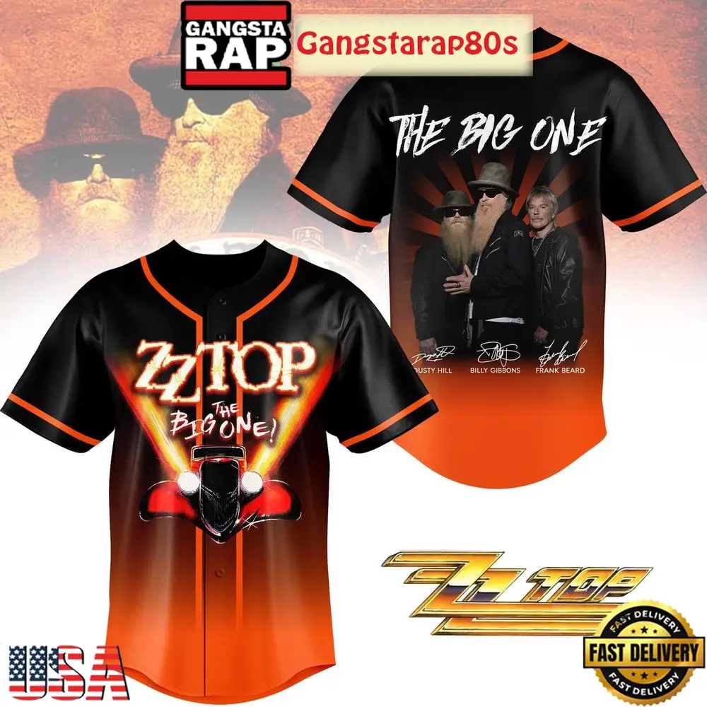 ZZ Top The Big One 2026 Baseball Jersey Shirt