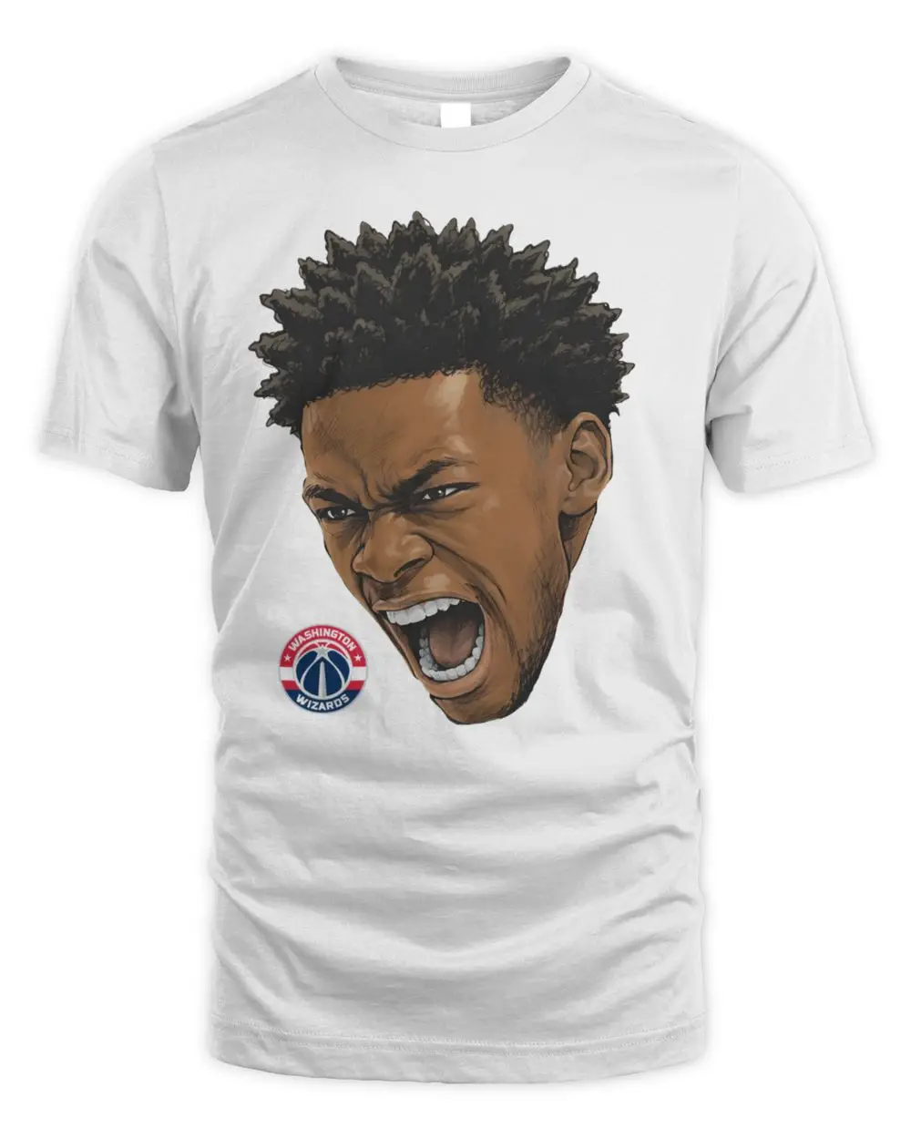 AJ Dybantsa Washington Wizards Portrait T Shirt