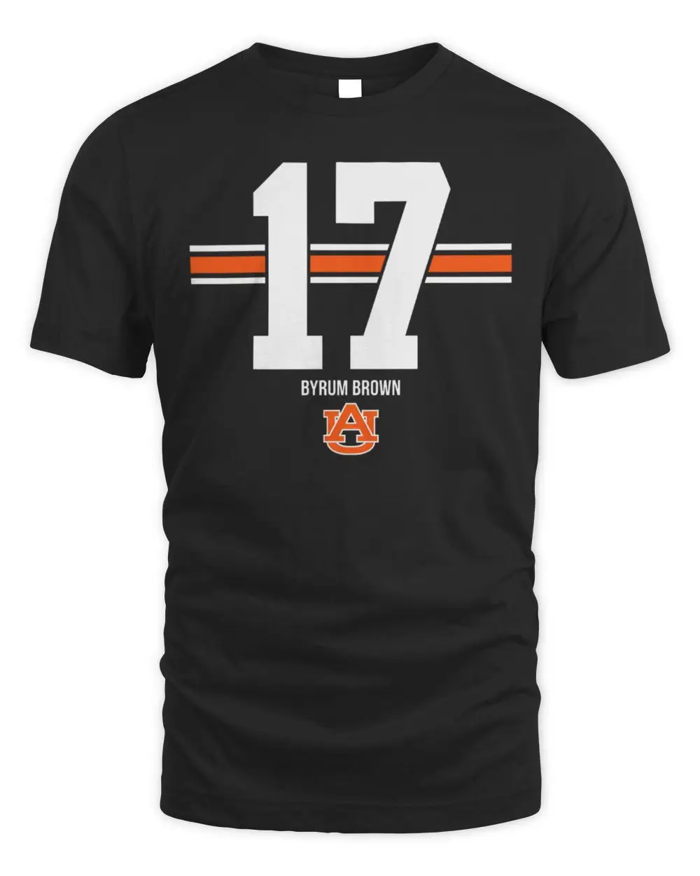 Auburn Football Byrum Brown Name Number Stripe T Shirt