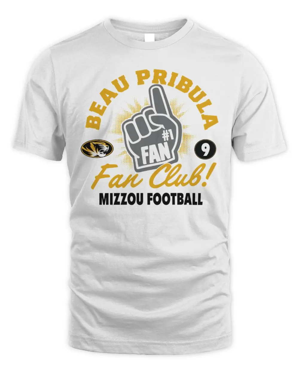 Beau Pribula no 1 fan club Missouri Tigers Hoodie