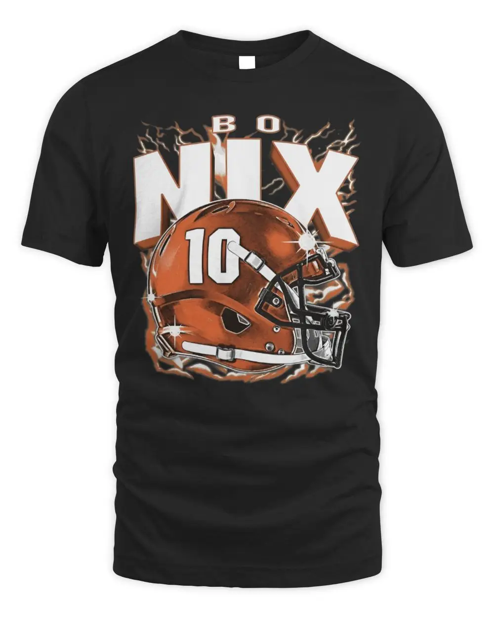 Bo Nix Denver Retro Helmet T Shirt