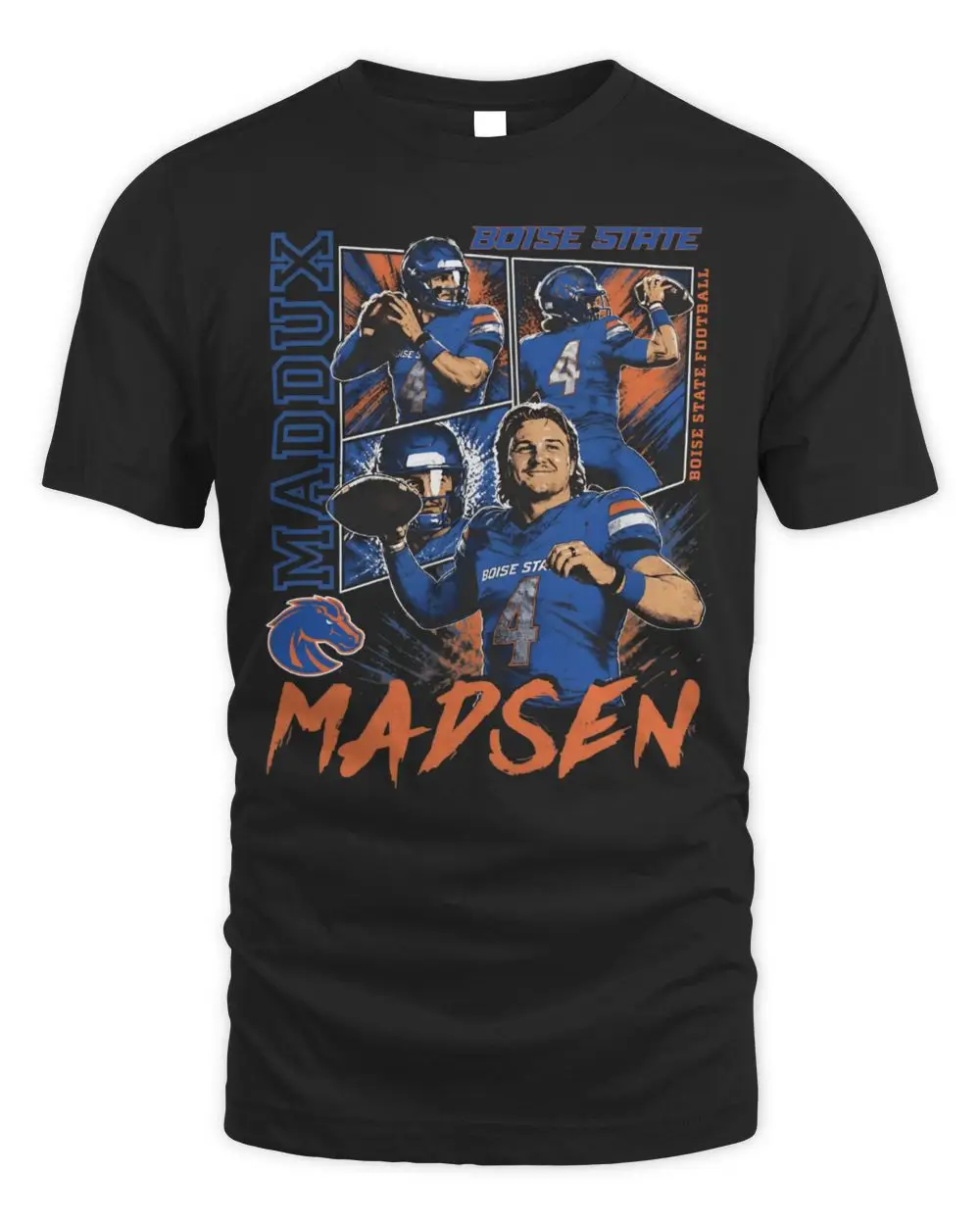 Boise State Maddux Madsen Comic Book T Shirt