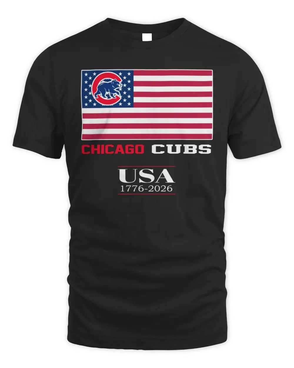 Chicago Cubs Fanatics USA 1776-2026 T-Shirt