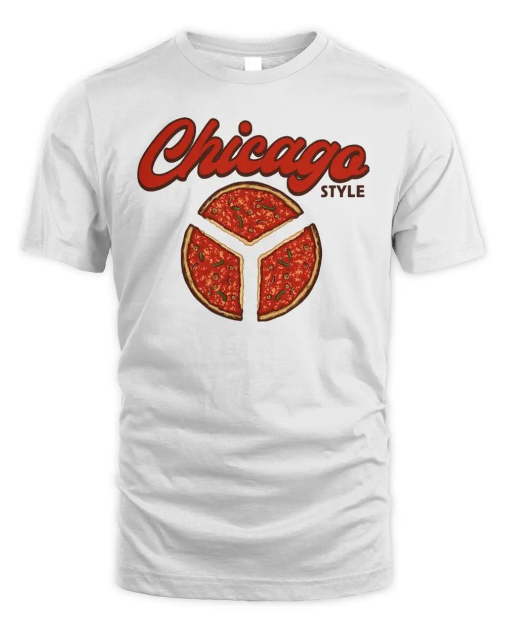Chicago Style Deep Cut T Shirt Hoodie