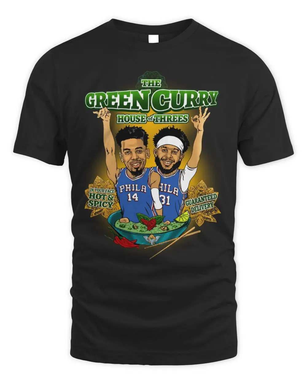 Danny Green Seth Curry Philadelphia 76ers The Green Curry House of Threes Hoodie