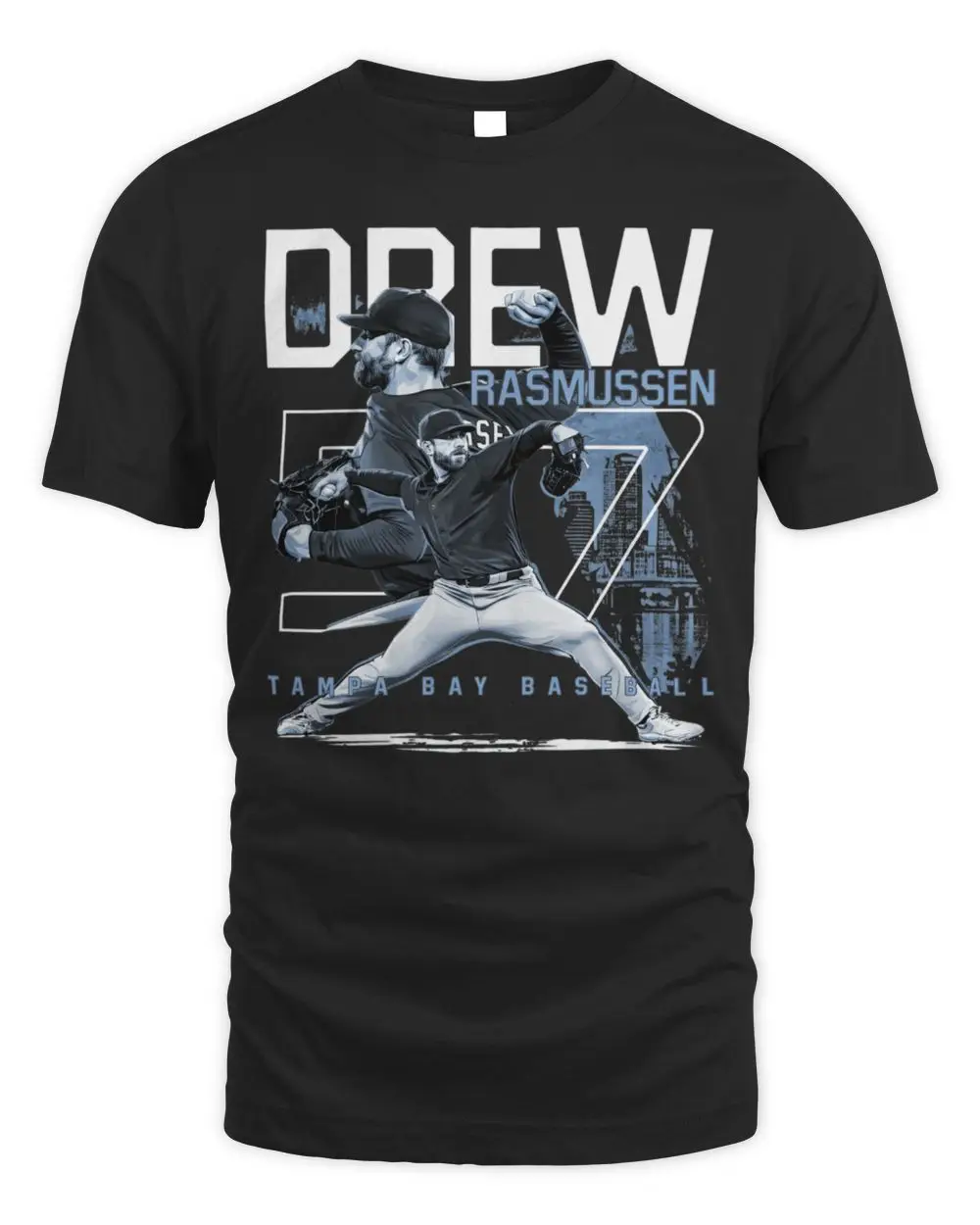 Drew Rasmussen Tampa Bay Player Number Hoodie