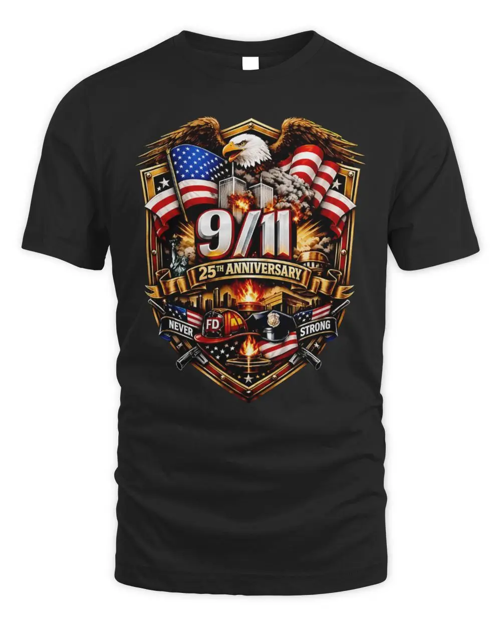 Eagle American 9 11 25th Anniversary Never Forget 2026 Hoodie
