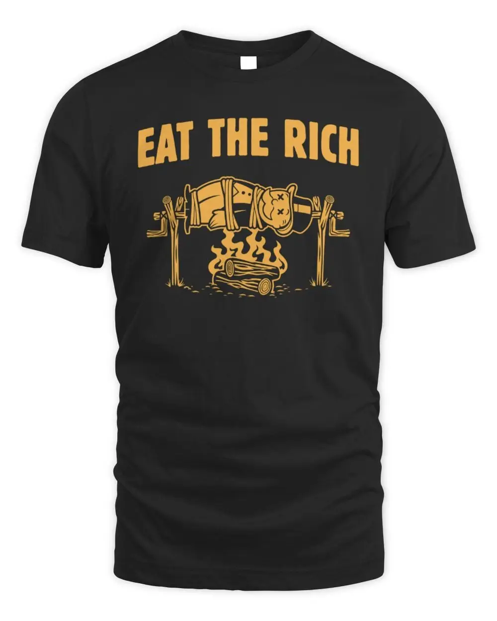 Eat The Rich Screen Printed T Shirt