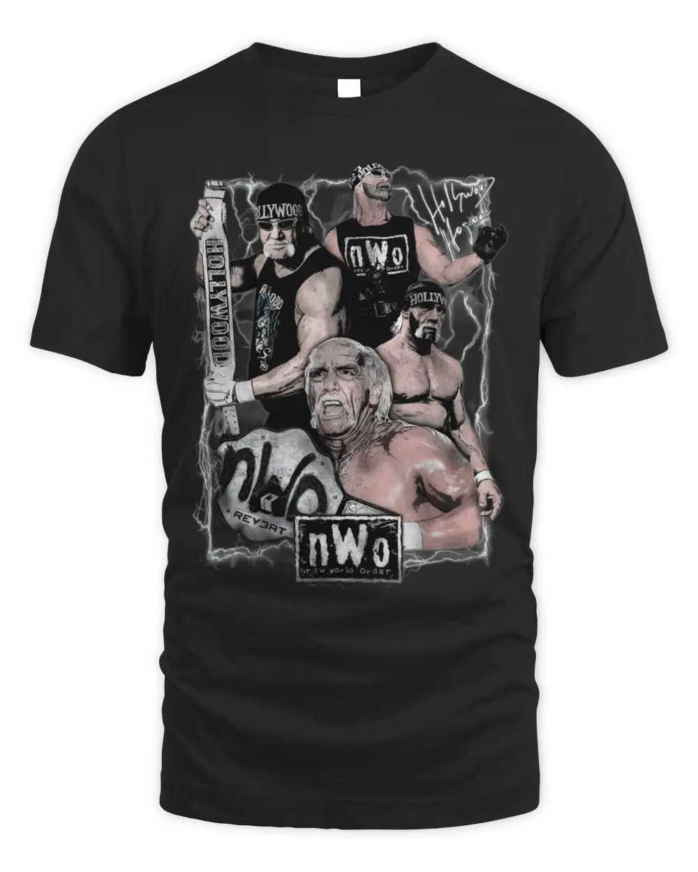 Hollywood Hulk Hogan nWo Retro Wrestling Rap Graphic T Shirt