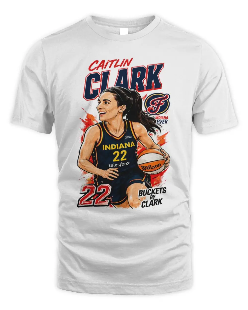 Indiana Fever Caitlin Clark Caricature Retro Basketball Hoodie