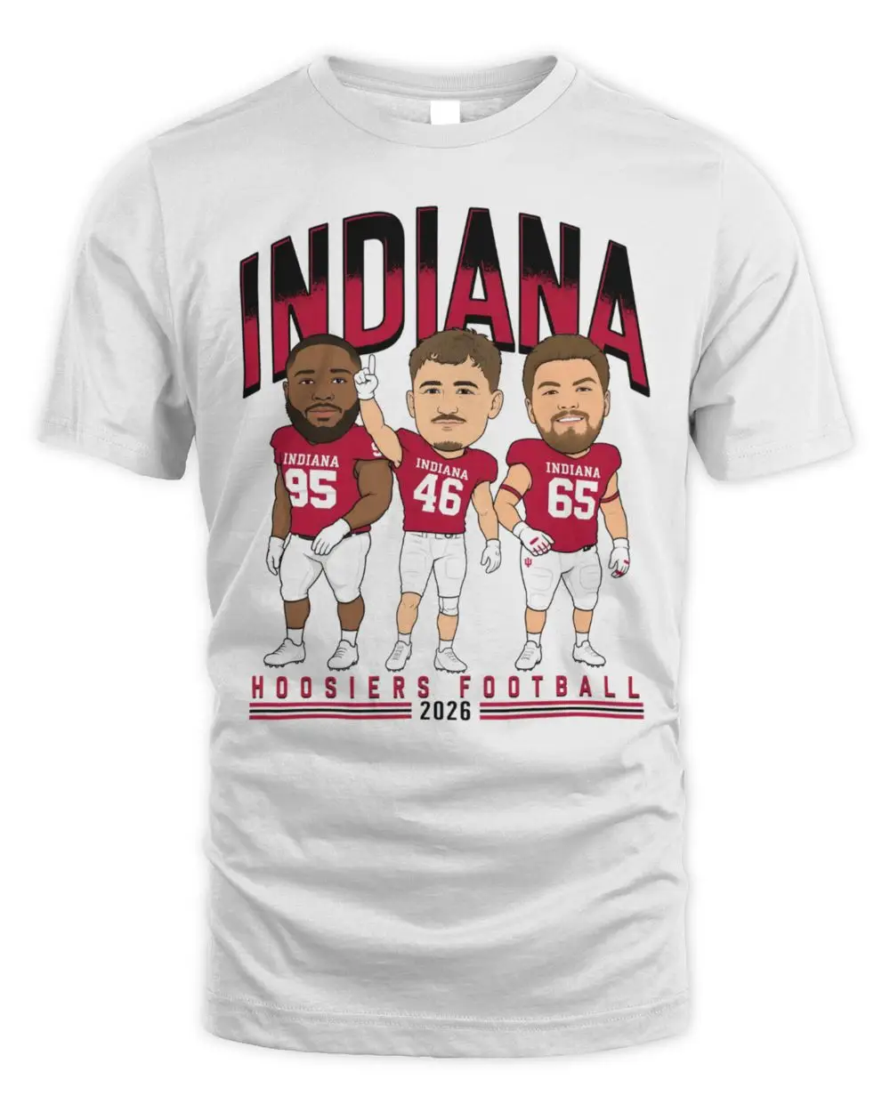 Indiana Football Big Ten Media Day 2026 Caricature T Shirt