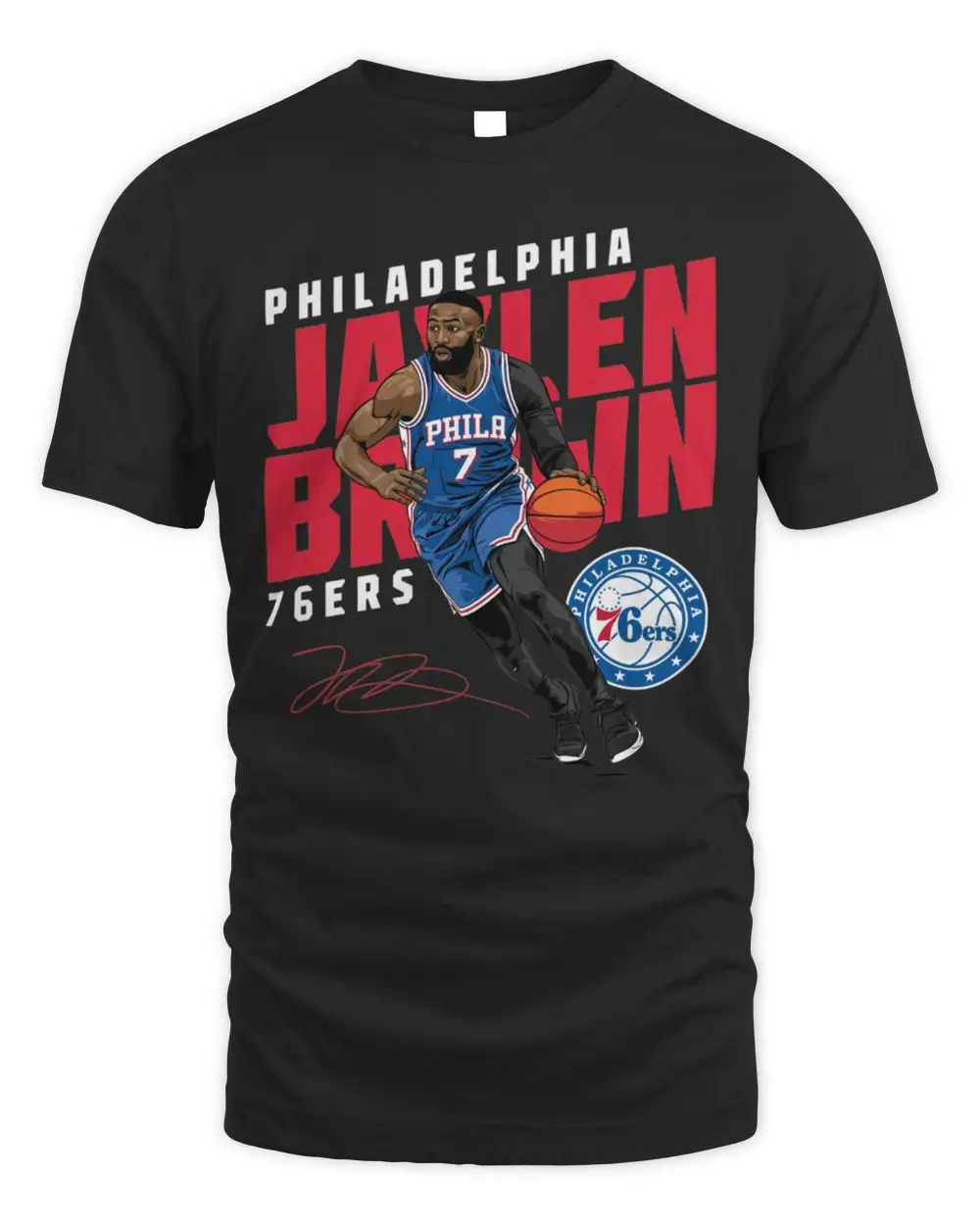 Jaylen Brown Philadelphia 76ers Slant Hoodie
