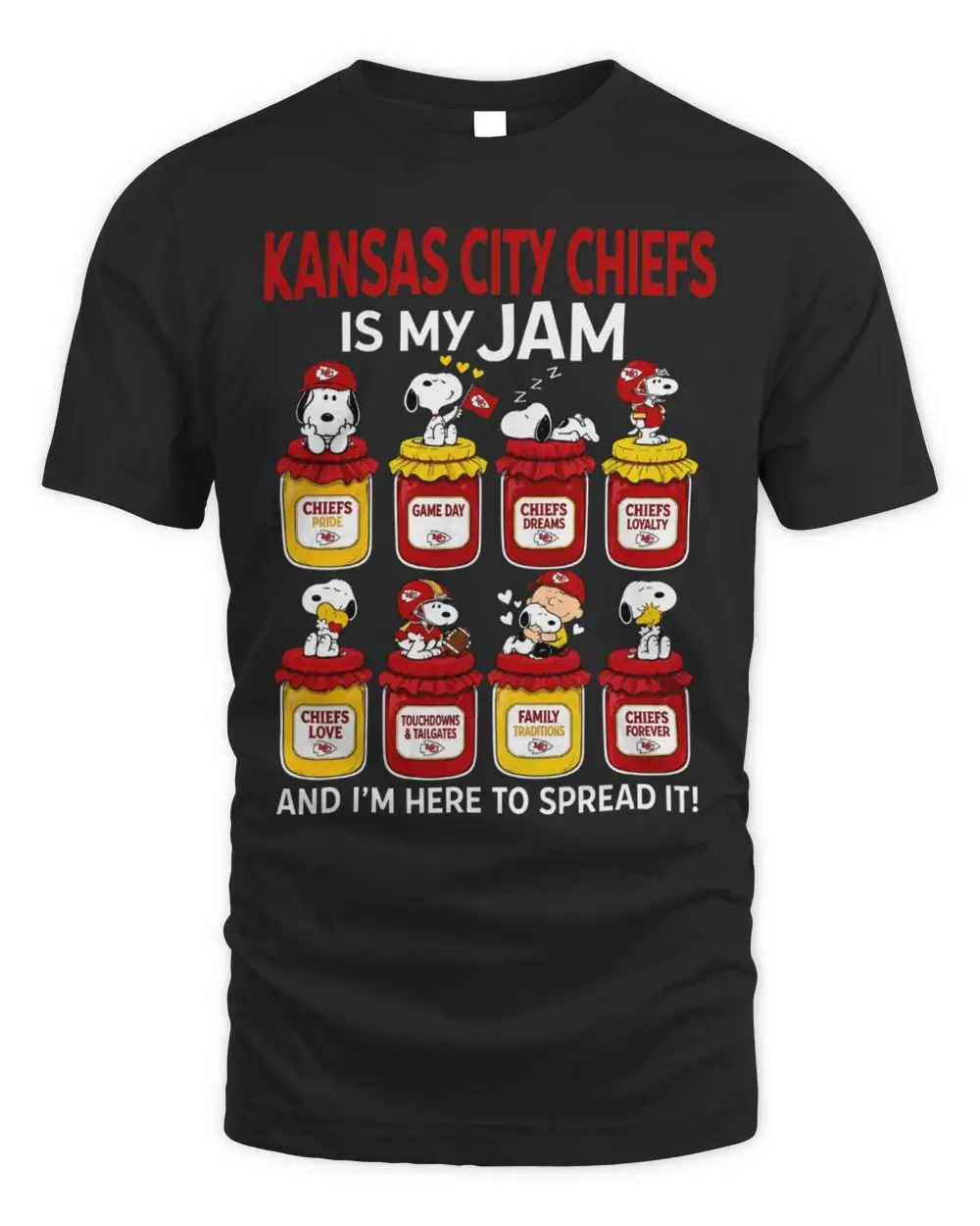 Kansas City Chiefs X Snoopy Is My Jam And I’M Here To Spread It T Shirt