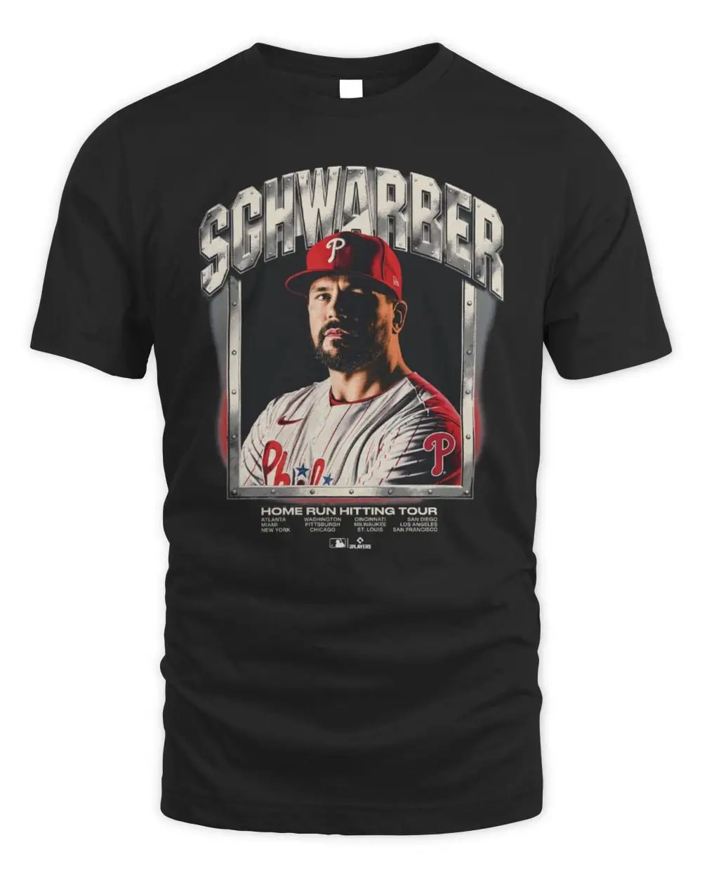 Kyle Schwarber Philadelphia Phillies Max90 Graphic T-Shirt